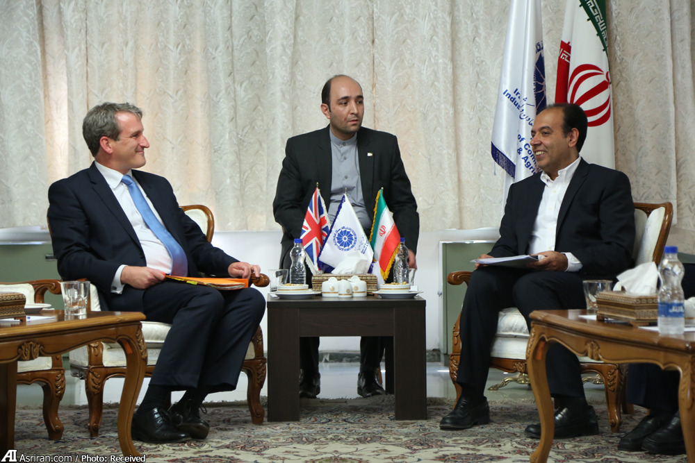 دیدار وزیر خزانه‌داری انگلیس با رییس اتاق ایران