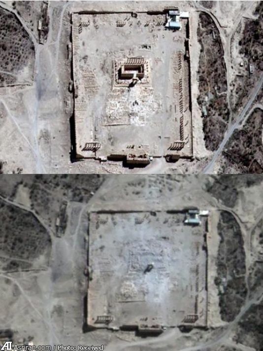 تصویر ماهواره ای از جنایت داعش (+عکس)