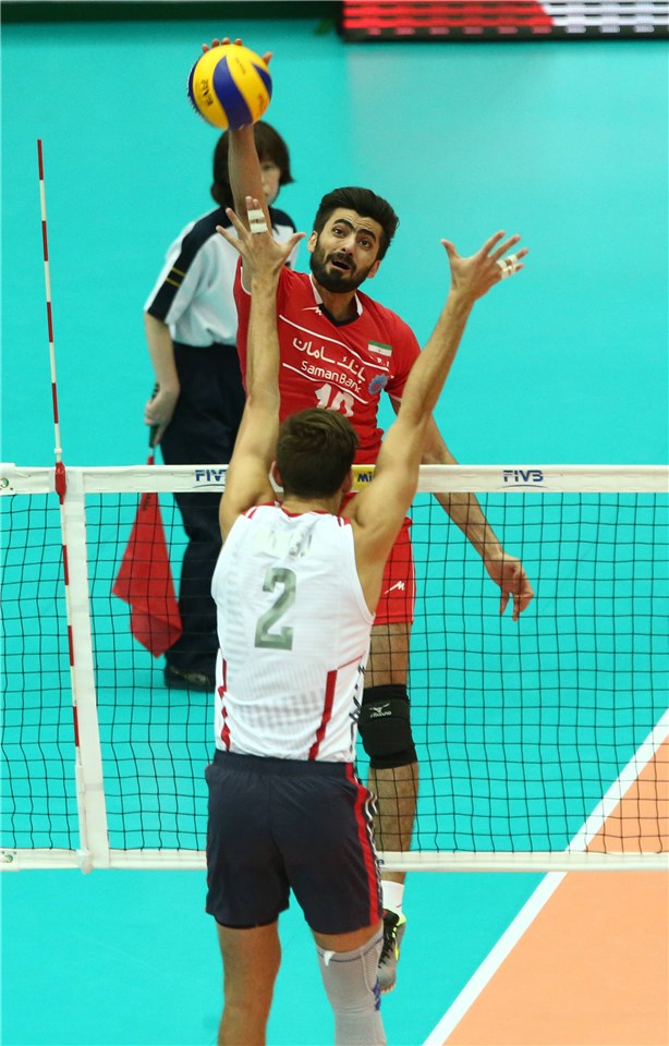 آمریکا 3 - 1 ایران / شکست تیم ملی والیبال  مقابل یانکی ها(+آنالیز/عکس)