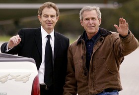 بوش و بلر یک سال قبل از حمله به عراق، ساز جنگ را کوک کرده بودند