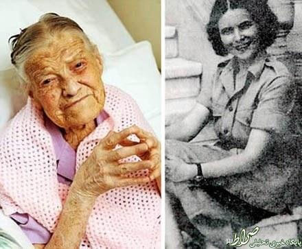 زنی که 105 سال ازدواج نکرد (عکس)