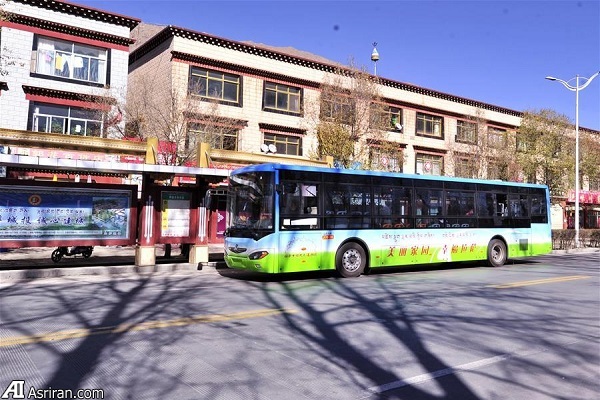 حضور اتوبوس خورشیدی در ناوگان حمل و نقل عمومی تبت