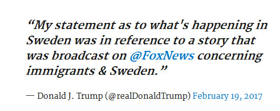 ترامپ و اتفاقی که در سوئد نیفتاده بود!