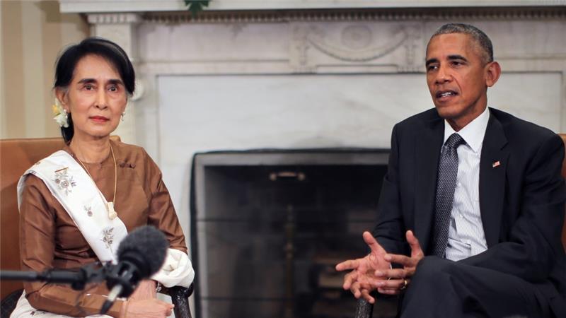 وعده اوباما به خانم سوچی : تحریم های میانمار برداشته می شود