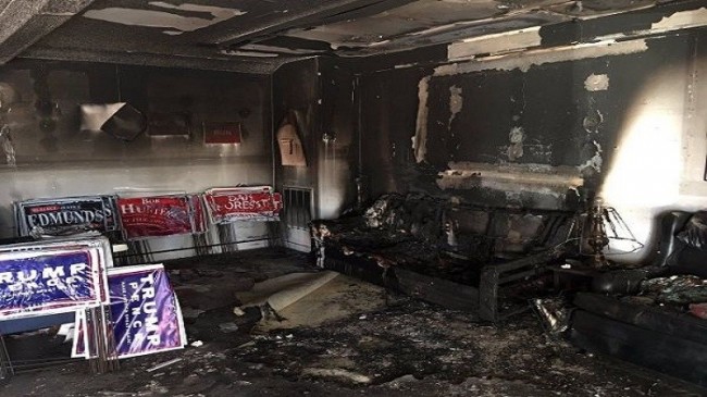 حمله با بمب آتش‌زا به مقر حزب جمهوری‌خواه آمریکا