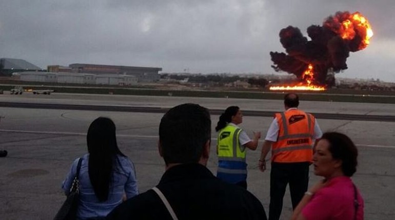 سقوط هواپیمای مقامات اتحادیه اروپا (+عکس)