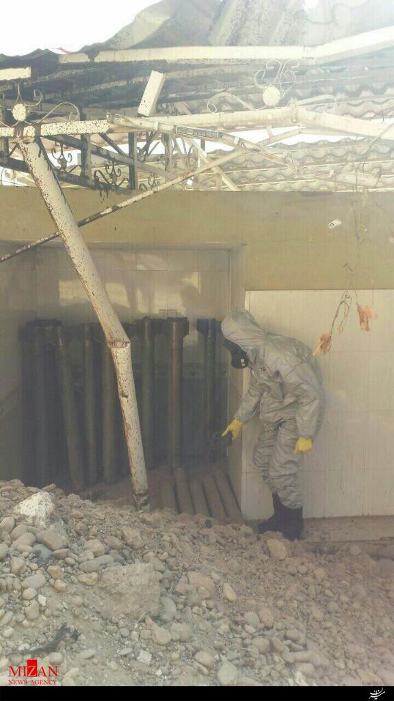 انهدام انبار سلاح‌های شیمیایی داعش در موصل (+عکس)