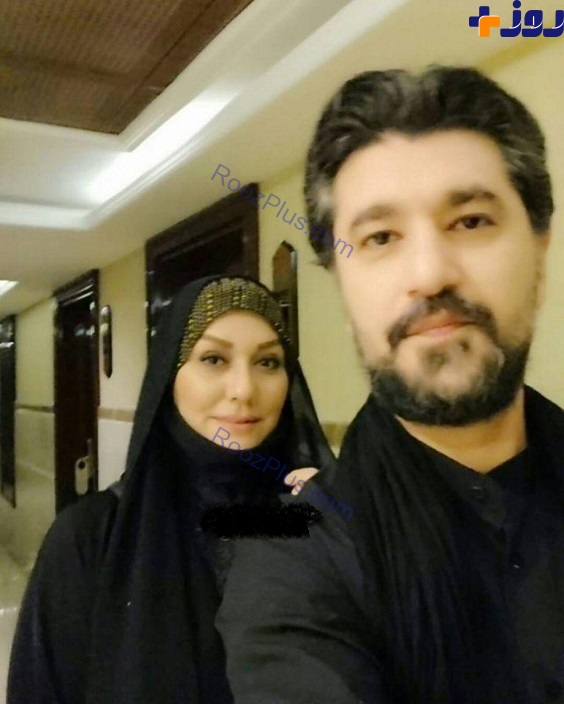 آقای مجری و همسرش در نجف (عکس)
