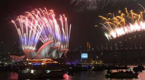 جشن آغاز سال 2015 در شهر سیدنی استرالیا