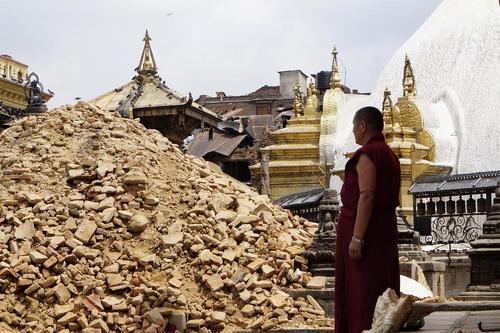  وضعیت شهر کاتماندو نپال پس از زلزله شدید هفته گذشته