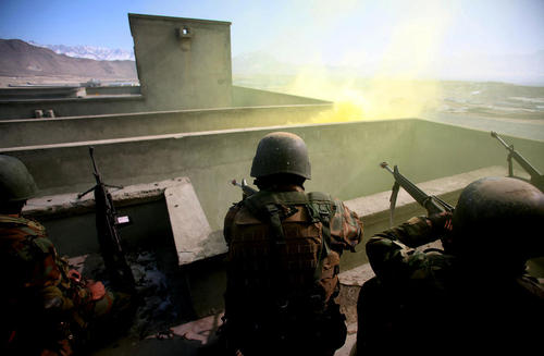 مانور نیروهای ارتش افغانستان (کابل)