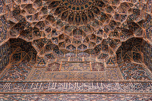 کاشی کاری سقف مسجد جامع کرمان