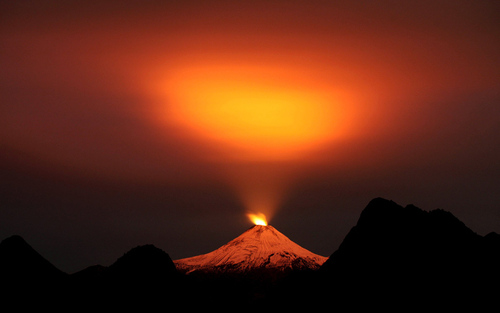 آتشفشان در شیلی