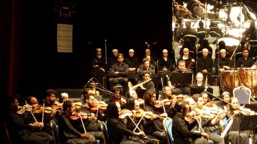 کنسرت موسیقی ارکستر سمفونیک بزرگ تهران در سالن 