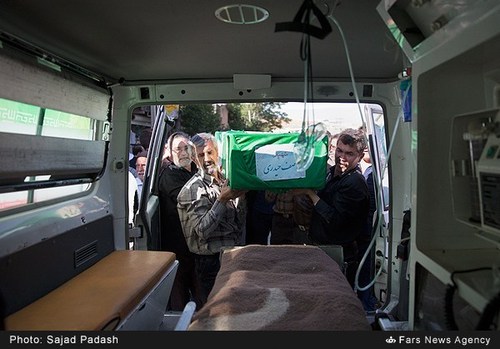 تشییع پیکر شهید افغان جنگ سوریه در دماوند تهران (عکس)