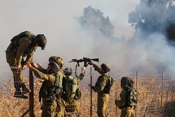 نیروهای اسراییل در مرز جولان 