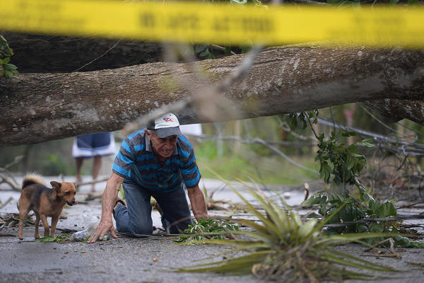 ویرانی های ناشی از توفان اریکا در پورتو ریکو