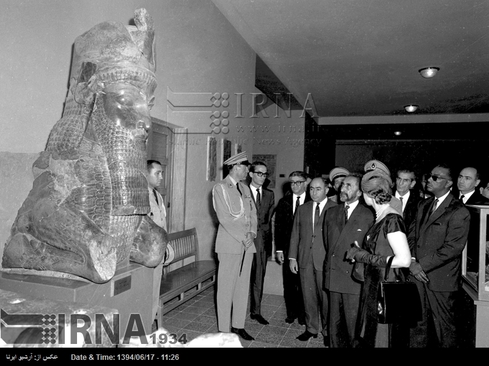 هایل سلاسی امپراتور اتیوپی روز 24 شهریور از موزه ایران باستان بازدید می کند.