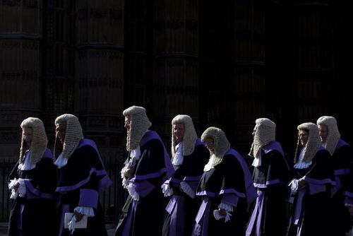 قضات انگلیسی در مراسم آغاز سال قضایی در این کشور – لندن