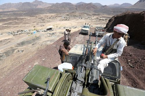 نیروهای وفادار به دولت مستعفی یمن در حال جنگ با انصار الله – استان مارب