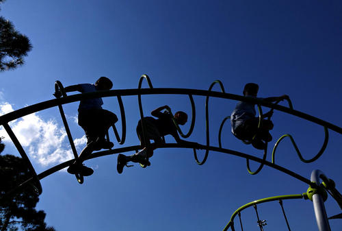 بازی کودکان در پارک میراسول در فلوریدا