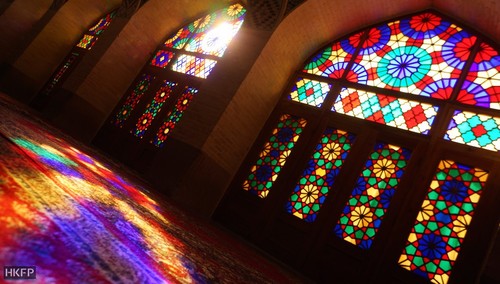 طلوع آفتاب در مسجد نصیر الملک در شیراز