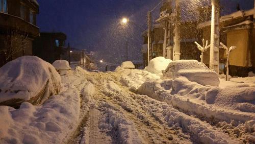 بارش برف در سردشت- آذربایجان غربی- هیوا محمدی