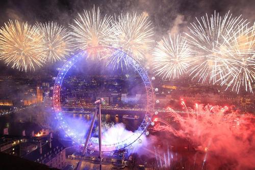 جشن ورود به سال 2016 - لندن، انگلستان
