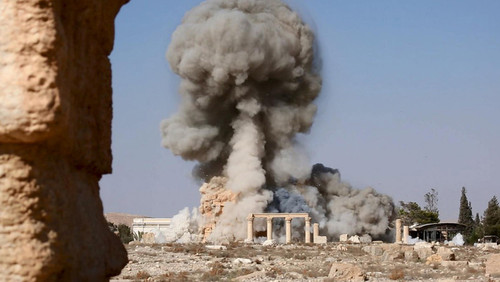 تخریب معبد باستانی در پالمیرا توسط داعش