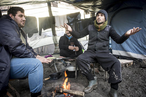 پناهجویان سوری در دانکرک فرانسه