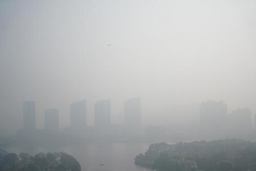 آلودگی هوای شهر نانجینگ چین