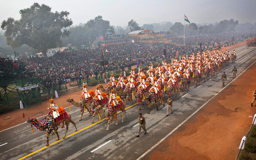 رژه سالانه روز جمهوری هند در شهر دهلی نو