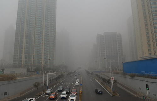 آلودگی شهر مرکزی استان هِبِی چین