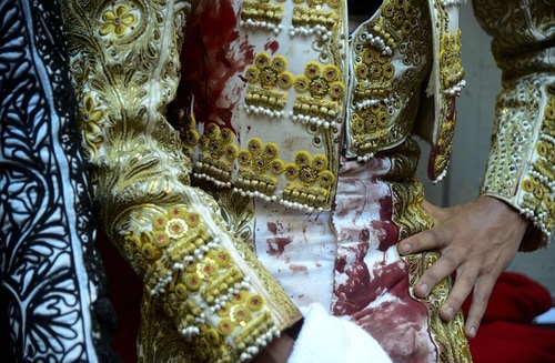 لباس خونین یک گاو باز کلمبیایی