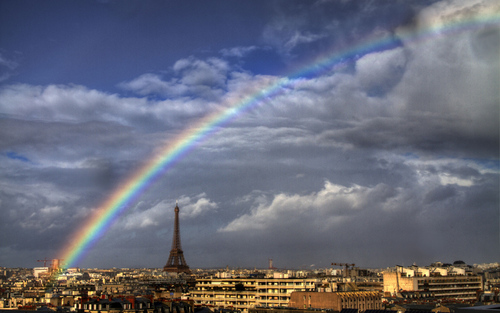 رنگین کمان در پاریس