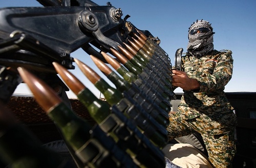 سرباز ارتش عراق در مرز با عربستان