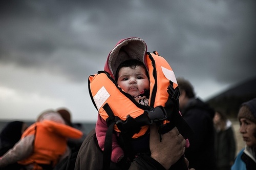 ورود پناهجویان خاورمیانه ای به جزیره لسبوس یونان