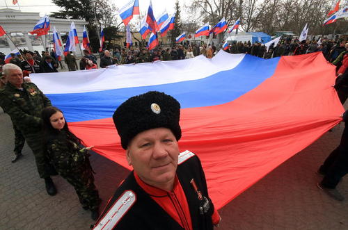 برگزاری جشن دومین سالگرد الحاق شبه جزیره کریمه به روسیه –بندر سواستوپول در کریمه