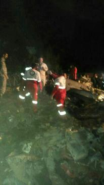 لاشه بالگرد اورژانس سقوط کرده در استان فارس با 9 کشته