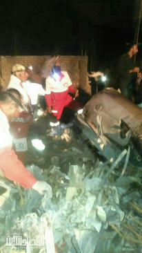 لاشه بالگرد اورژانس سقوط کرده در استان فارس با 9 کشته