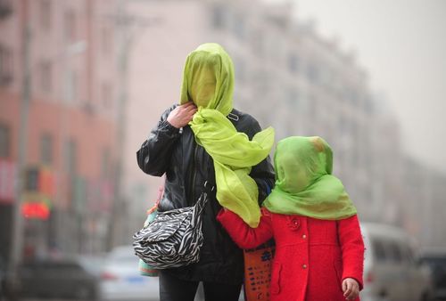 آلودگی هوا در شهر لیونینگ چین