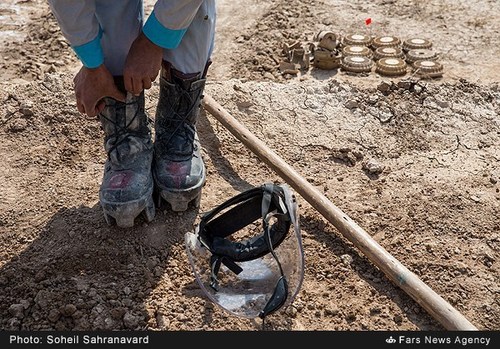عملیات پاکسازی مین (عکس) 