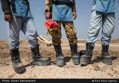 عملیات پاکسازی مین (عکس) 