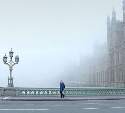 لندن در مه (عکس)