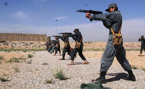 رزمایش نیروهای پلیس ایالت ننگرهار افغانستان