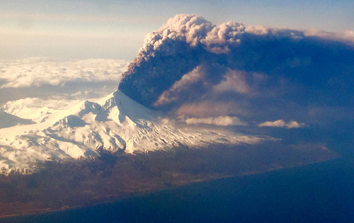 فوران فعال ترین آتشفشان ایالت آلاسکا - آمریکا