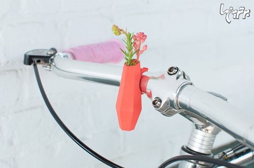 گلدان های مخصوص دوچرخه در فصل بهار (عکس)