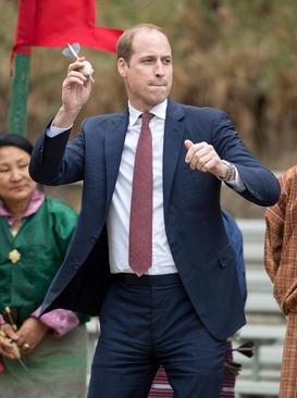 شاهزاده ویلیام و کاترین میدلتون زوج خانواده سلطنتی انگلیس در جریان سفر به کشور بوتان