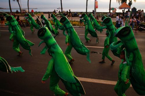 جشنواره سالانه آلیوان در شهر مانیل فیلیپین. در این جشنواره سالانه مردم استان های مختلف فیلیپین تولیدات و فرهنگ خود را به نمایش می گذارند