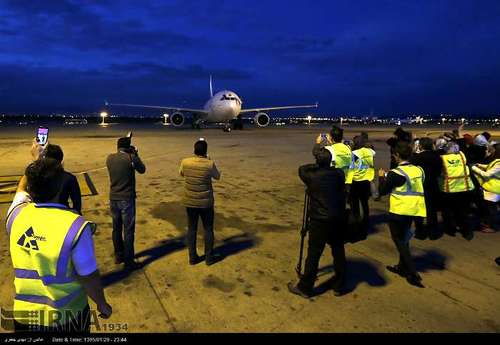 اولین پرواز ایرفرانس به تهران بعد از 8 سال ( عکس)